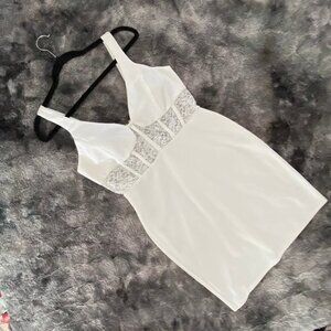 Crystal Doll Lace Panel Bustier Dress